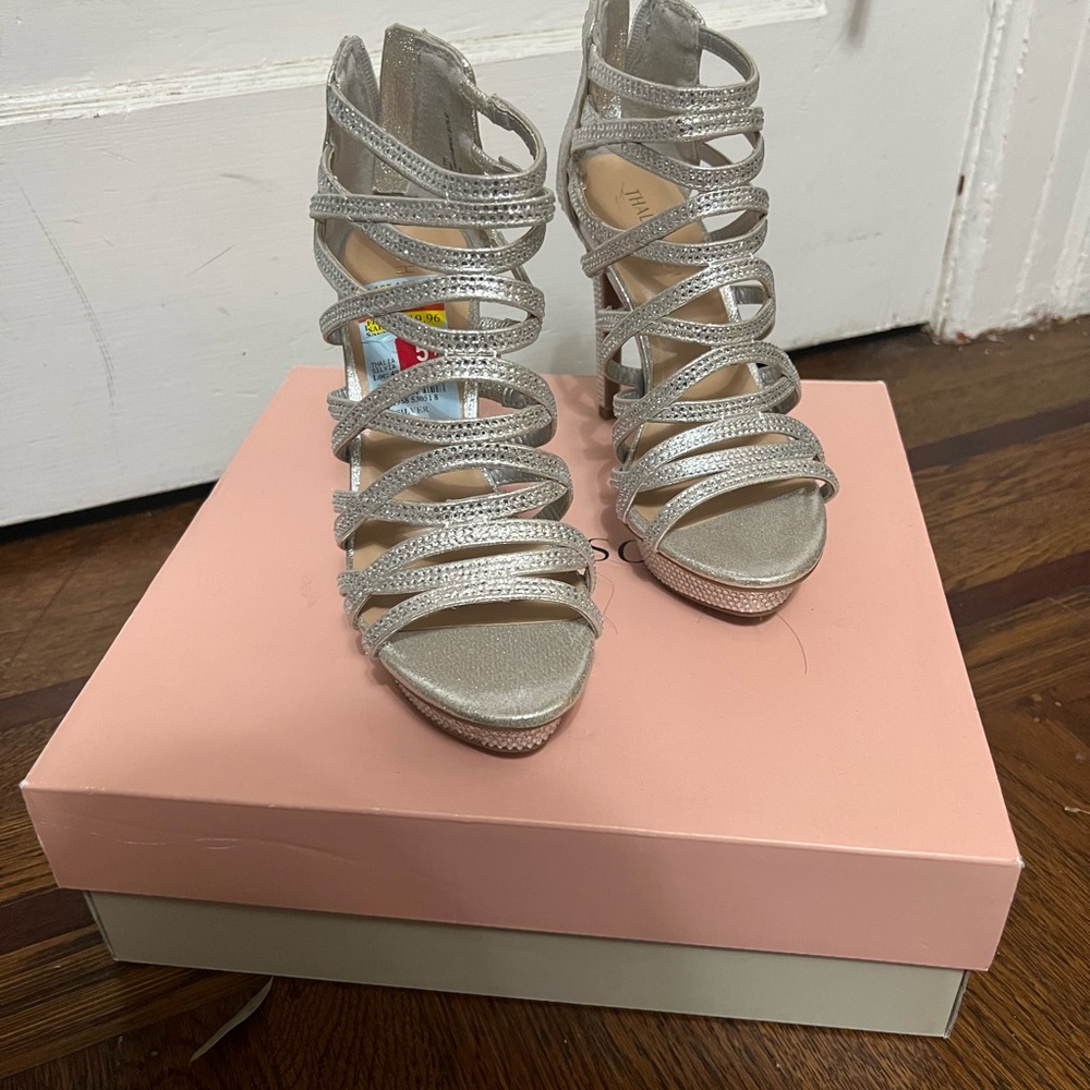 Silver shoes